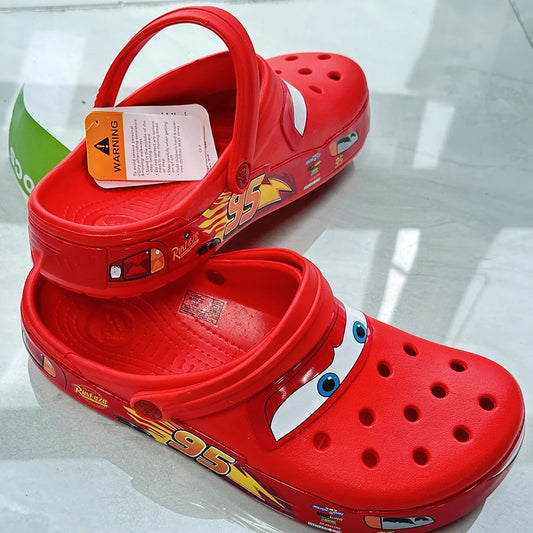 Sandália Crocs Lights Lightning McQueen Clog RED