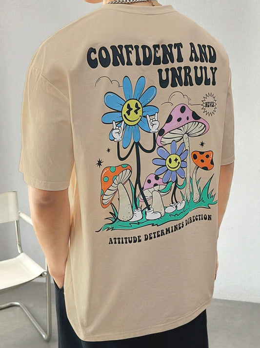 Camiseta Oversized Cogumelo Confident