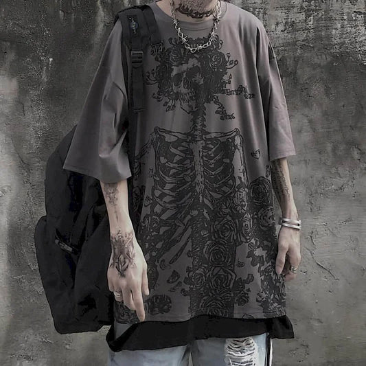 Camiseta Oversized Skeleton